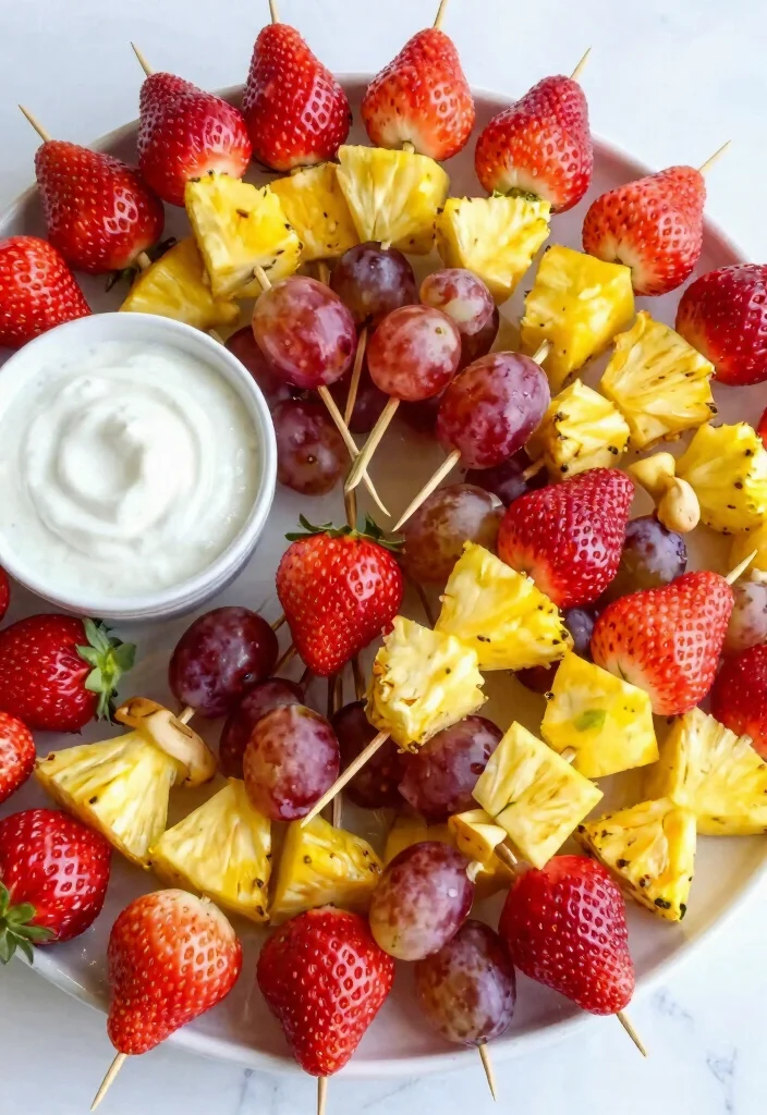 20 Lunch Options for Kids That Are Healthy and Kid-Approved - 7. Fruit Kabobs 1