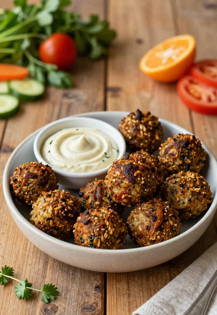20 Lunch Potluck Ideas That Are Easy to Make and Share - 12. Baked Falafel Balls 1