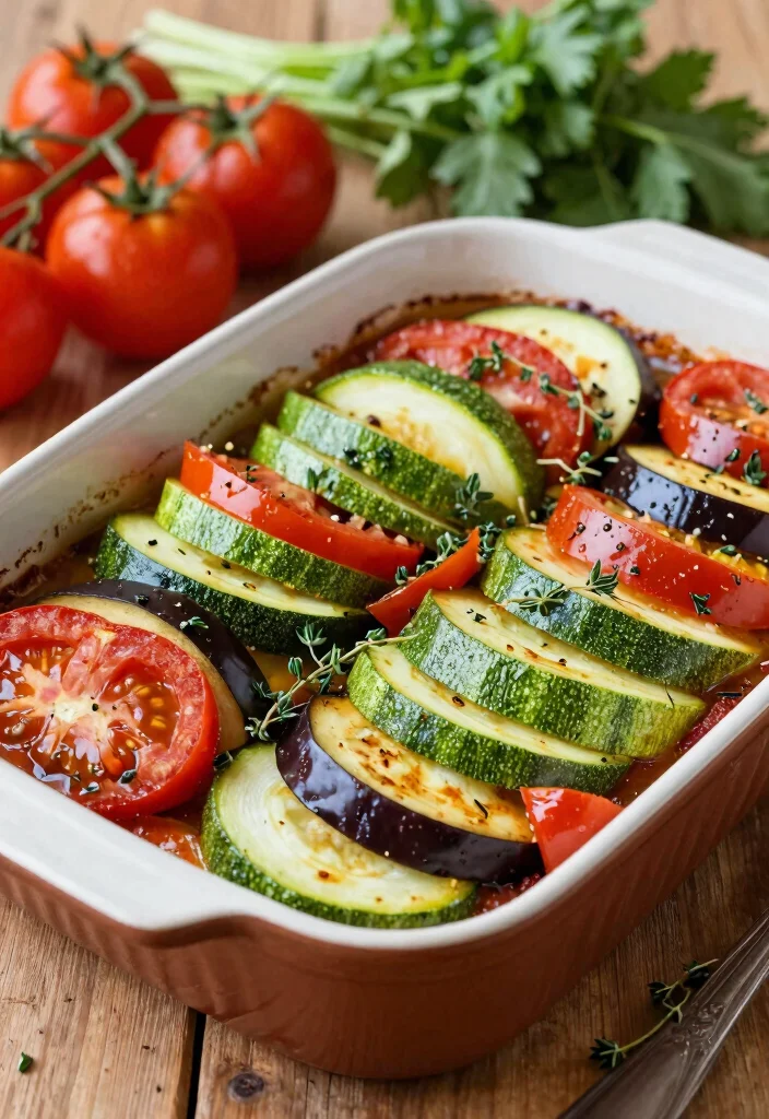 20 Meatless Dinner Recipes That Are Hearty and Satisfying - 17. Baked Ratatouille 1