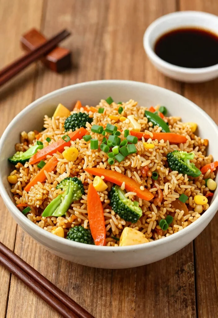 20 Meatless Dinner Recipes That Are Hearty and Satisfying - 20. Vegetable Fried Rice 1