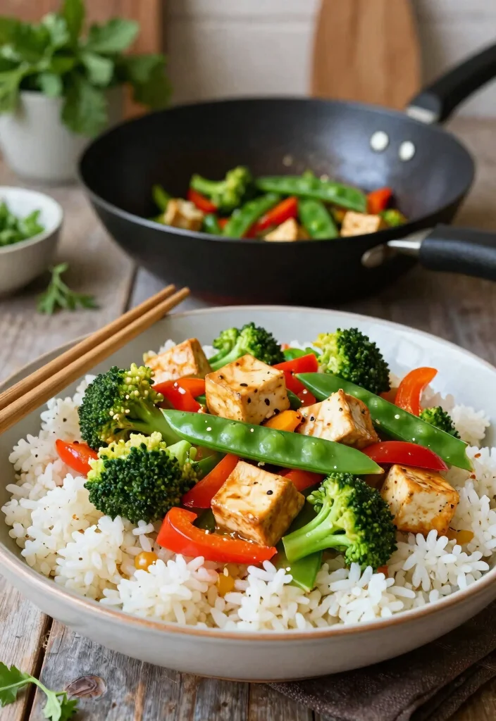 20 Meatless Dinner Recipes That Are Hearty and Satisfying - 4. Vegetable Stir-Fry with Tofu 1