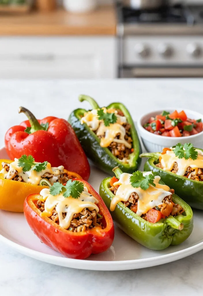 20 Meatless Dinner Recipes That Are Hearty and Satisfying - 6. Stuffed Bell Peppers 1