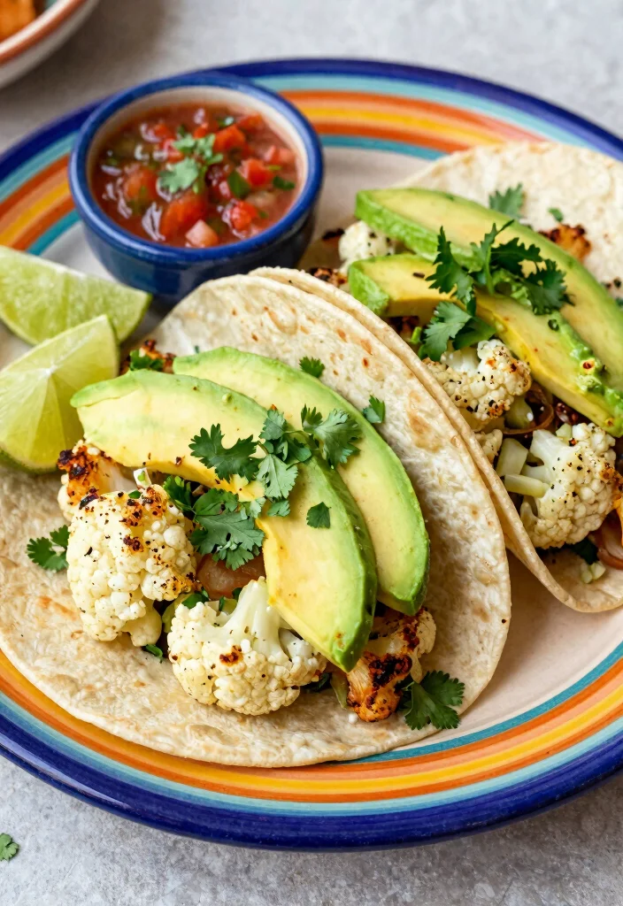 20 Meatless Dinner Recipes That Are Hearty and Satisfying - 7. Cauliflower Tacos 1