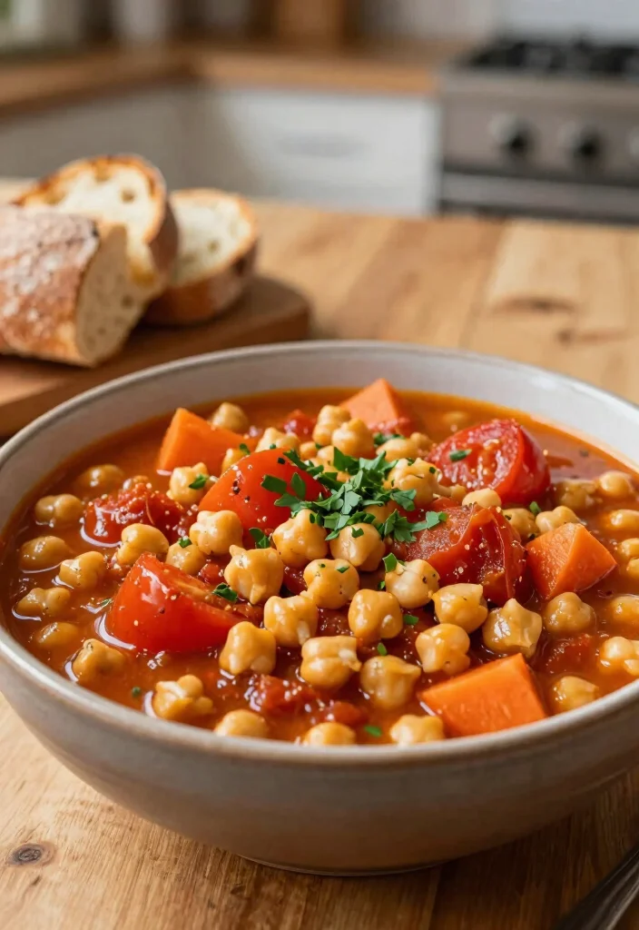 20 Mediterranean Diet Dinner Recipes for a Healthy Lifestyle - 17. Zesty Mediterranean Chickpea Stew 1