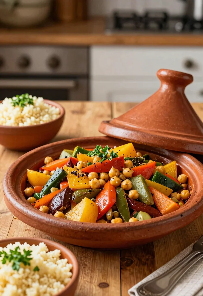 20 Mediterranean Diet Dinner Recipes for a Healthy Lifestyle - 18. Moroccan-Spiced Vegetable Tagine 1