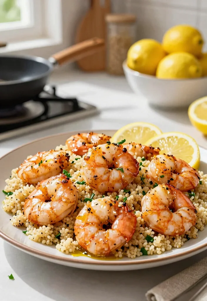 20 Mediterranean Diet Dinner Recipes for a Healthy Lifestyle - 2. Lemon Garlic Shrimp with Quinoa 1