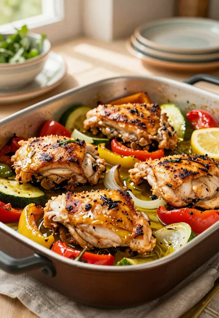 20 Mediterranean Diet Dinner Recipes for a Healthy Lifestyle - 3. One-Pan Mediterranean Chicken 1