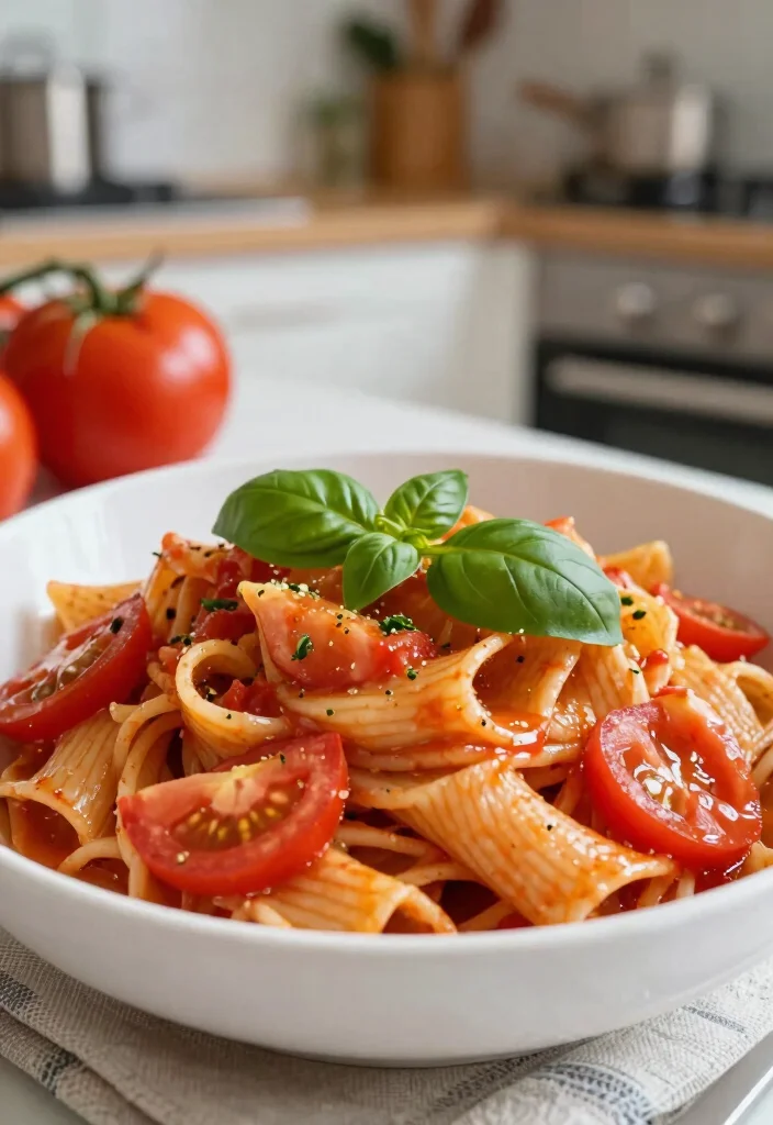 20 Mediterranean Diet Dinner Recipes for a Healthy Lifestyle - 7. Tomato Basil Pasta 1
