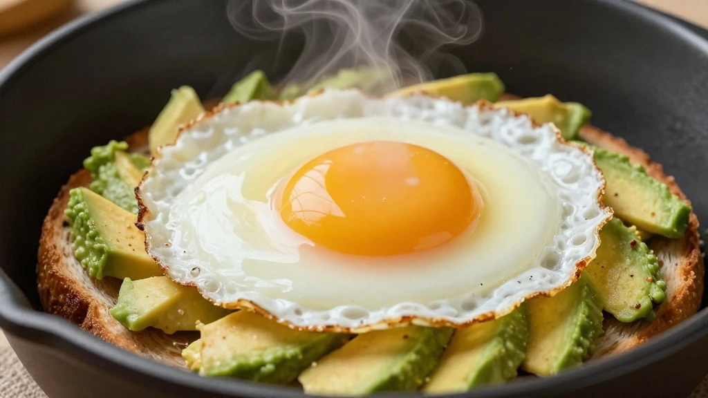 Avocado Toast with Egg for Breakfast - Step 6: Add the Eggs 1