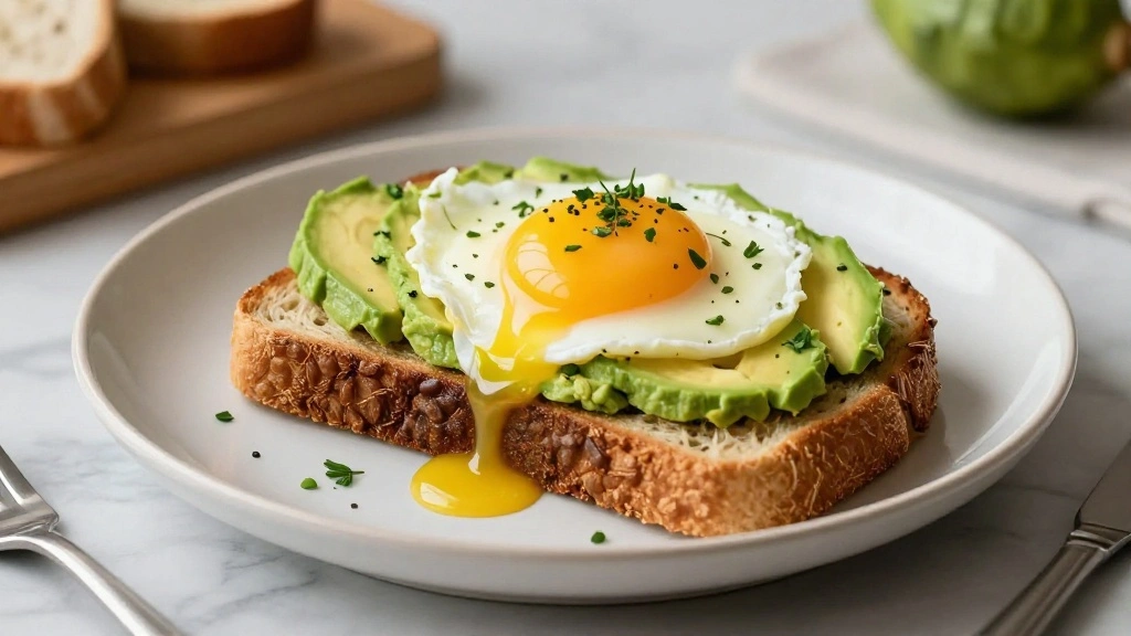 Avocado Toast with Egg for Breakfast