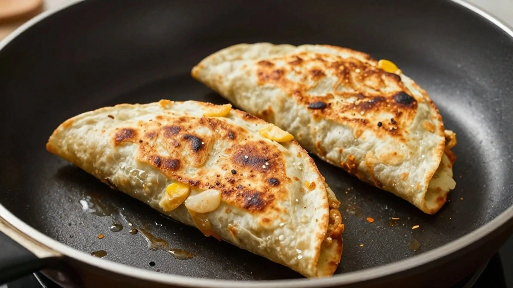 Breakfast Quesadilla Recipe - Step 6: Cook Quesadilla 1