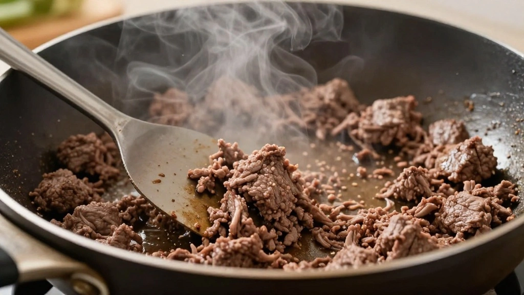 Cheeseburger Casserole Recipe - Step 2: Brown the Beef 1