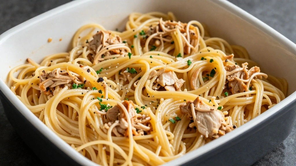 Chicken Alfredo Bake Recipe - Step 6: Layer in Baking Dish 1