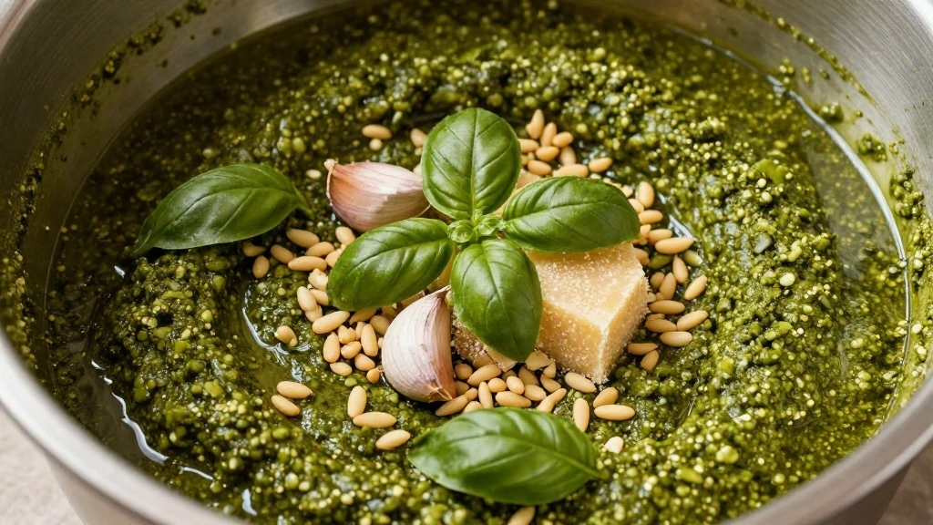 Chicken Pesto Wrap Recipe - Step 3: Make Pesto 1