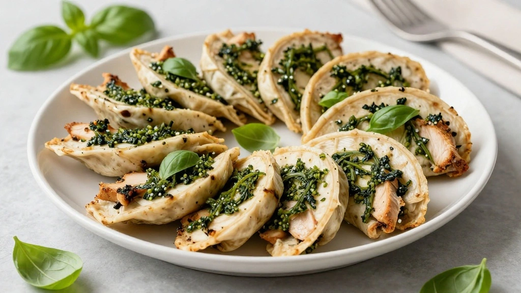 Chicken Pesto Wrap Recipe - Step 7: Serve 1