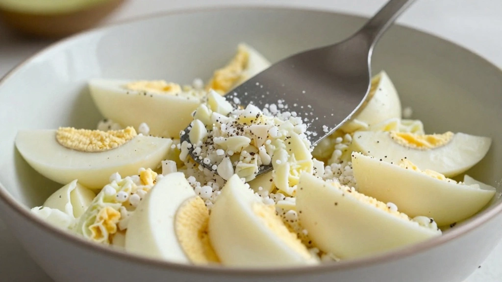 Classic Egg Salad Sandwich Recipe - Step 5: Season the Salad 1