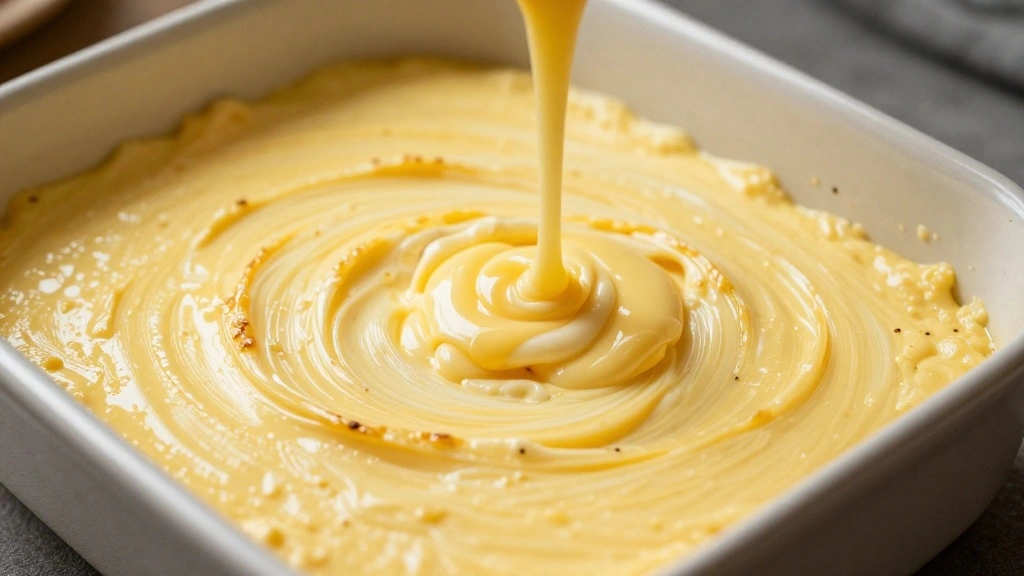 Hash Brown Breakfast Casserole Recipe - Step 7: Pour Egg Mixture 1