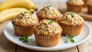 Healthy Banana Oat Muffins Recipe