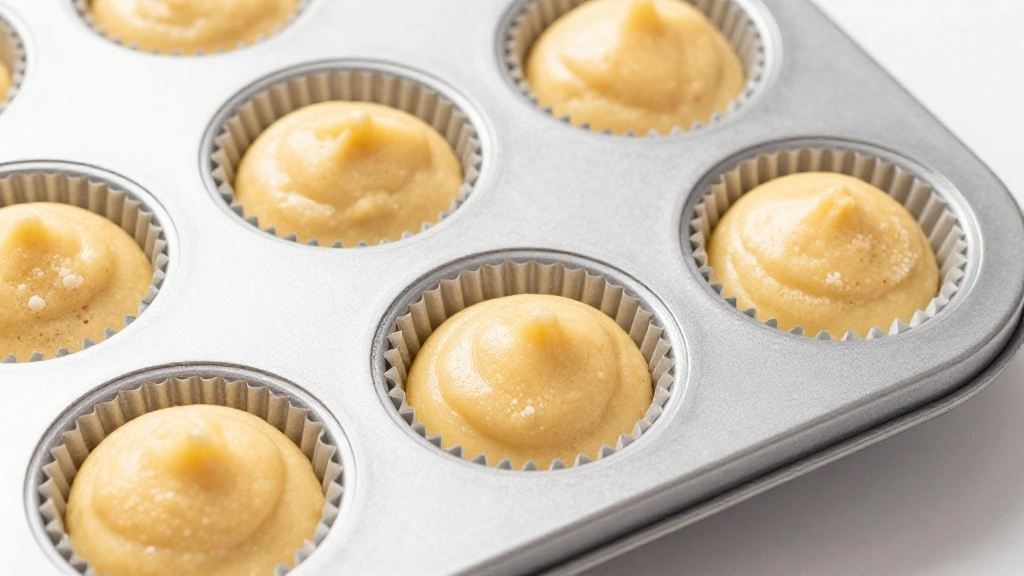 Healthy Banana Oat Muffins Recipe - Step 8: Fill the Muffin Tin 1