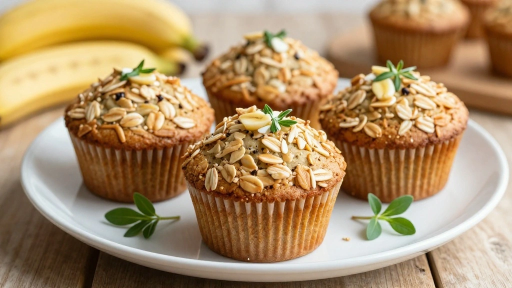 Healthy Banana Oat Muffins Recipe