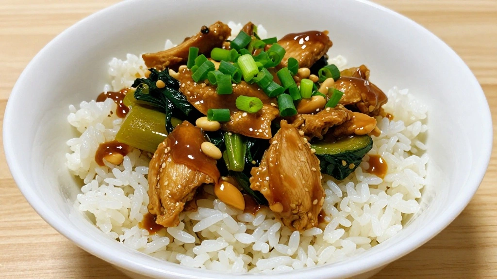 Healthy Chicken Rice Bowl Recipe - Step 7: Assemble the Bowl 1