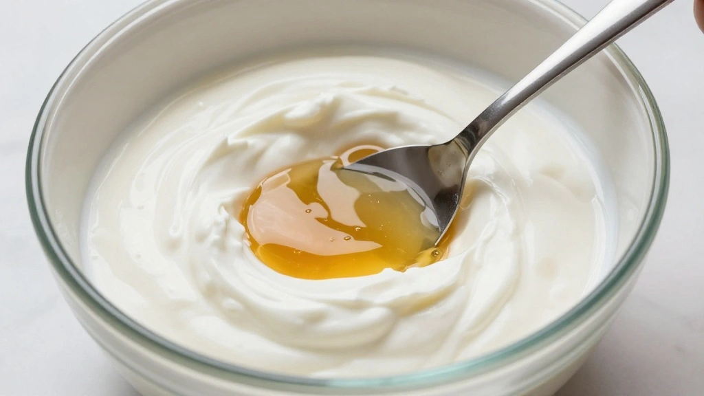 Healthy Greek Yogurt Parfait Recipe - Step 2: Mix Yogurt and Honey 1