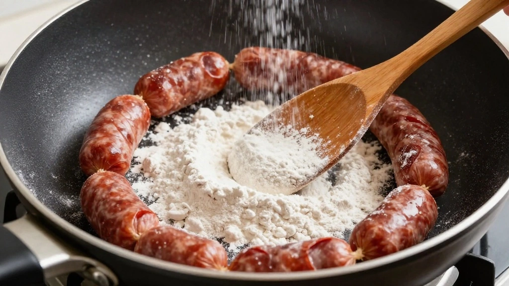 Homemade Biscuits and Gravy Recipe - Step 5: Make the Roux 1