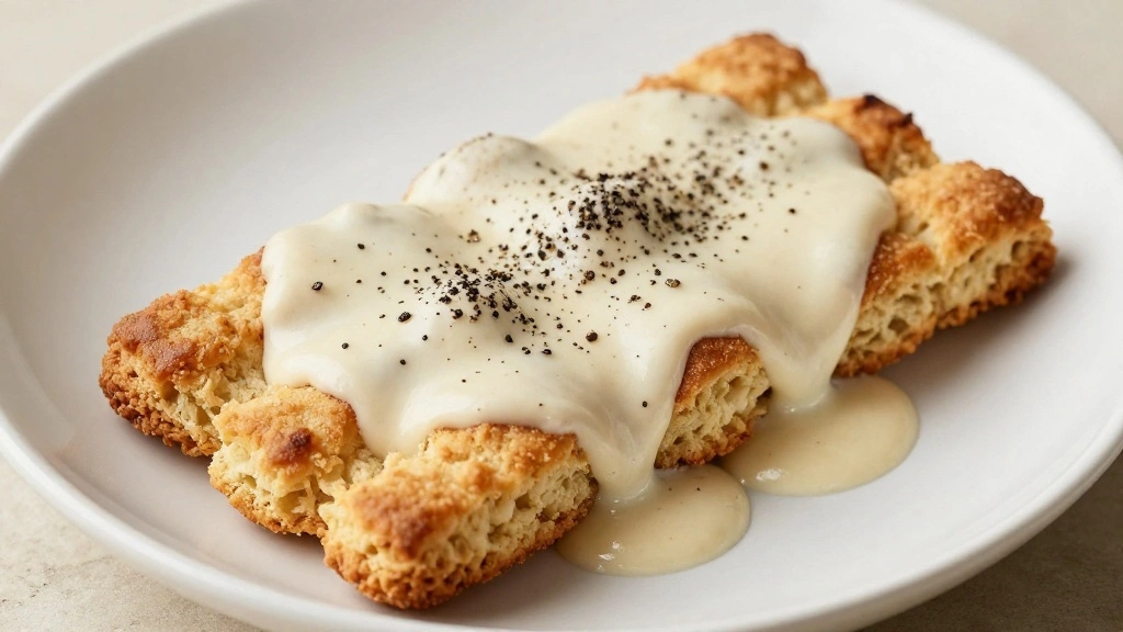 Homemade Biscuits and Gravy Recipe - Step 7: Serve Biscuits and Gravy 1