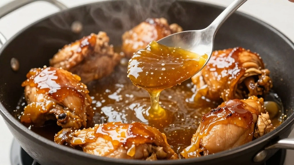 Honey Garlic Chicken Thighs Recipe - Step 6: Thicken the Sauce 1