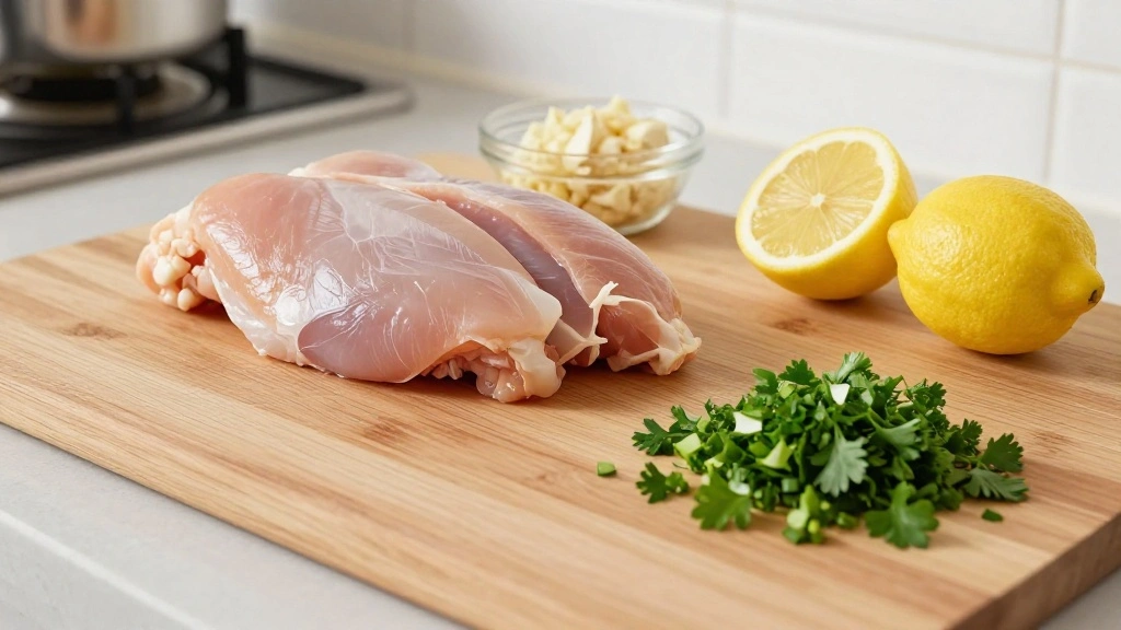 Lemon Garlic Orzo Chicken Recipe - Step 1: Prepare Ingredients 1