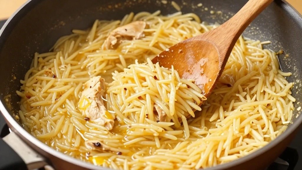 Lemon Garlic Orzo Chicken Recipe - Step 6: Combine Ingredients 1