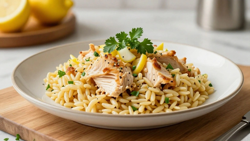 Lemon Garlic Orzo Chicken Recipe