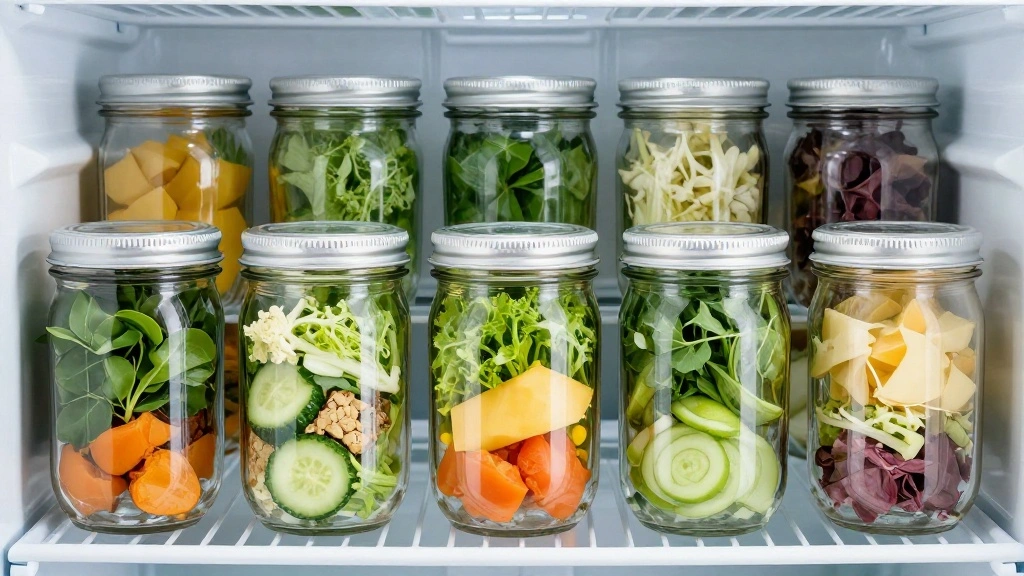 Mason Jar Salad Recipe for Meal Prep - Step 7: Seal and Store 1