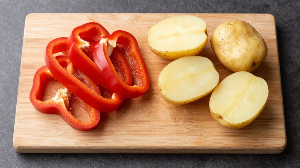 One Pan Sausage and Veggies Recipe - Step 3: Chop Vegetables 1