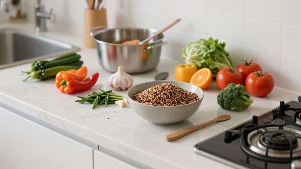 Quinoa Chicken Bowl Recipe - Step 1: Prepare Ingredients 1