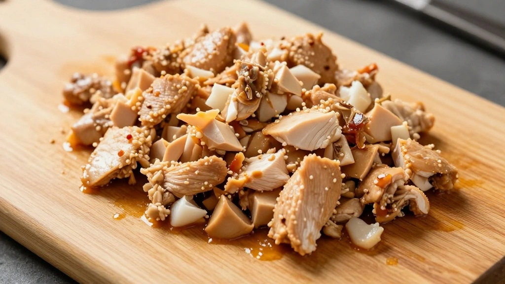 Quinoa Chicken Bowl Recipe - Step 5: Dice Chicken 1