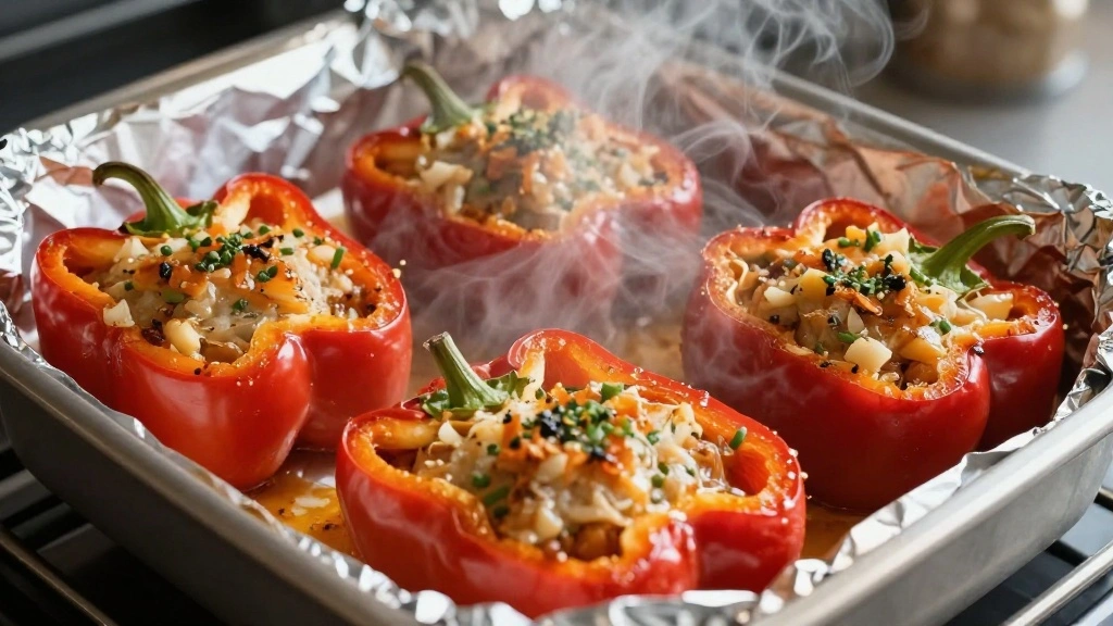 Stuffed Bell Peppers Recipe - Step 8: Bake the Peppers 1