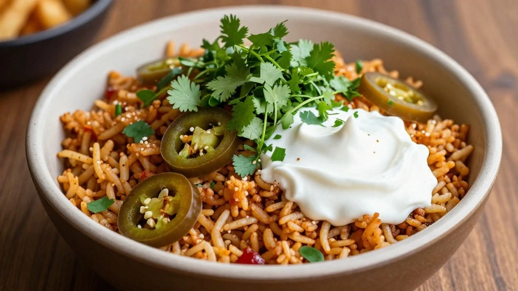 Taco Rice Bowl Recipe - Step 6: Garnish the Dish 1