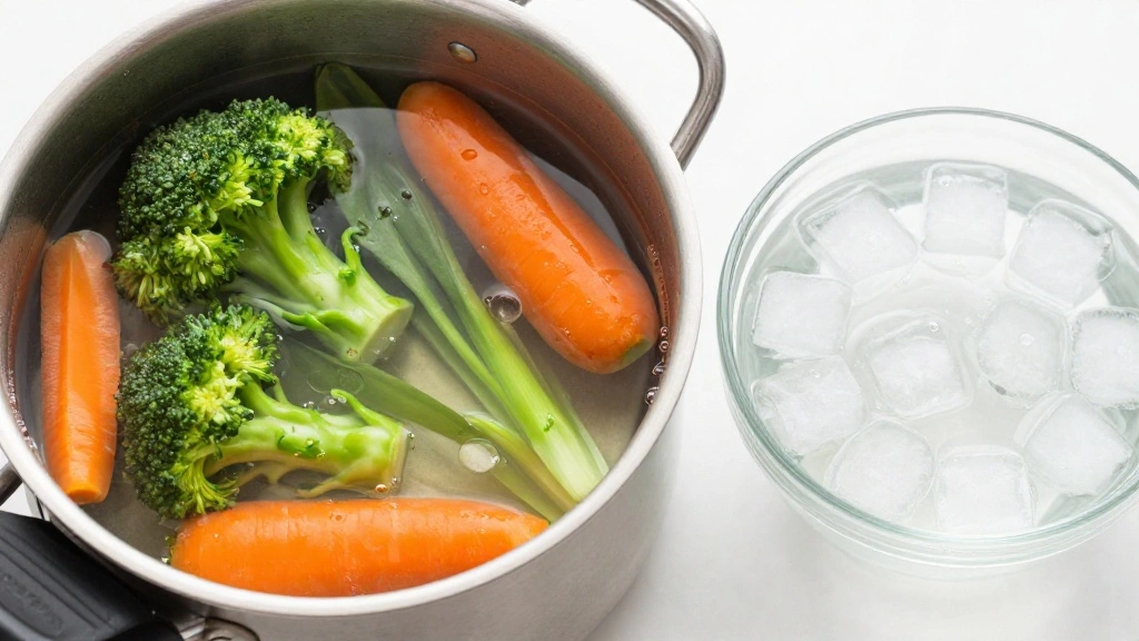 Teriyaki Salmon Bowl Recipe - Step 4: Blanch the Vegetables 1