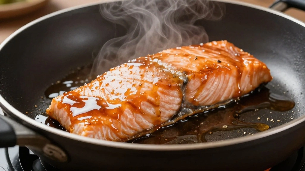 Teriyaki Salmon Bowl Recipe - Step 6: Glaze the Salmon 1